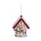 Multicolor Glass Christmas Rustic Bird House Ornament Festive Tree Decoration Perfect Holiday Gift
